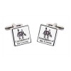 Grandfather Of The Groom Square Cufflinks by Sonia Spencer