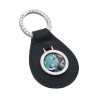 Green Leather Key Fob by Sonia Spencer