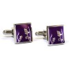 Spring Purple Cufflinks by Tyler and Tyler