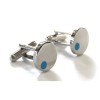 Satellite Light Blue Cufflinks by Tyler and Tyler