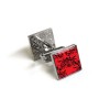 Clarence Red And Black Cufflinks by Tyler and Tyler