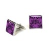 Clarence Purple And Black Cufflinks by Tyler and Tyler
