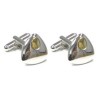 Rhodium And Gold Plated Jupiter Cufflinks by WD London