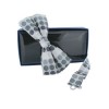 Grey Spots Self Tie Bow Tie by Sax Design