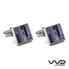 Blue & Purple Jack Cufflinks by WD London