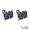 Purple Alexander Cufflinks by WD London