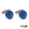 Blue Timothy Cufflinks by WD London