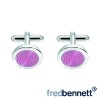 Pink Multi Circle Cufflinks by Gecko