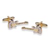 Two Tone Guitar Cufflinks by Onyx-Art London