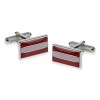 Austria Flag Cufflinks by Onyx-Art London