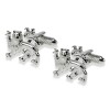 Lion Rhodium Cufflinks by Onyx-Art London