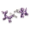 Purple Balloon Dog Cufflinks by Onyx-Art London