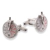 Ship Telegraph With Handle - Rhodium Cufflinks by Onyx-Art London