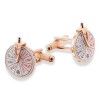 Ship Telegraph With Handle - Rose Gold Cufflinks by Onyx-Art London