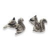 Squirrel Cufflinks by Onyx-Art London