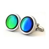 Big Apple Emerald Blue Cufflinks by Richard Cammish