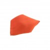 Burnt Orange Plain Satin Silk Men's Pocket Square by Sax Design