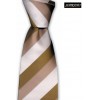Savanna Beige Striped Tie by Sax Design
