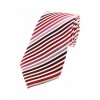 Shades of Red Striped Silk Tie by Sax Design