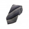 Shades of Grey Striped Silk Tie by Sax Design