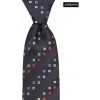 Diagonal Window Black Silk Tie by Sax Design