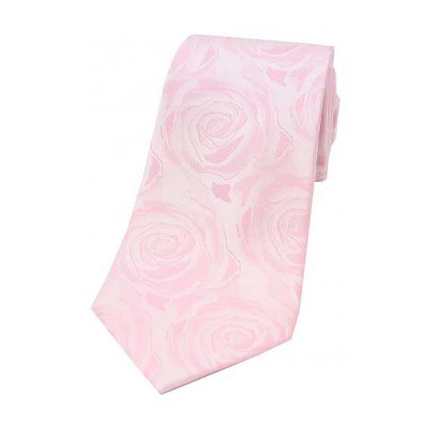 Pale Pink Rose Tie