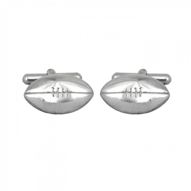 Rugby ball cufflinks top