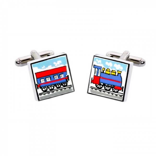 Train cufflinks sale