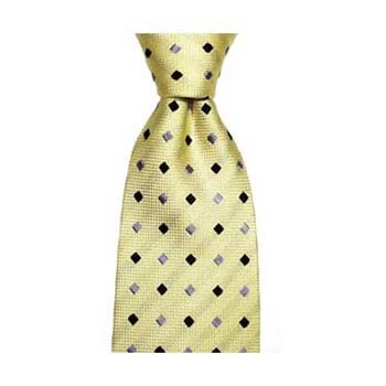 Pastel Yellow And Blue Diamond Spot Tie By Sax Design