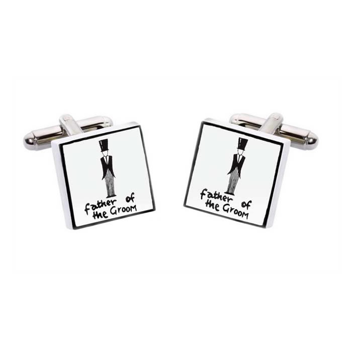 Father of the 2025 groom cufflinks