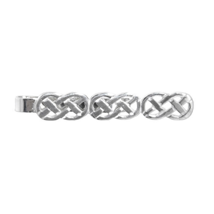 I Luv LTD Tie Clip Slide Hallmarked Sterling Silver Slim Style Celtic Weave I Luv LTD Tie Clip Slide Hallmarked Sterling Silver Slim Style Celtic Weave