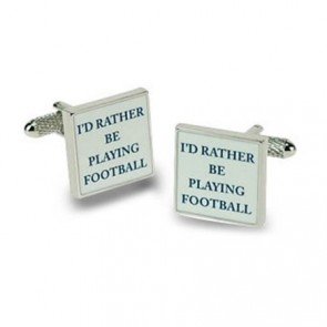 Id Rather Be Playing Football novelty gift Cufflinks 