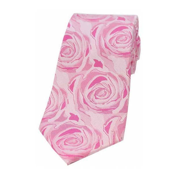 Pale Pink Rose Tie